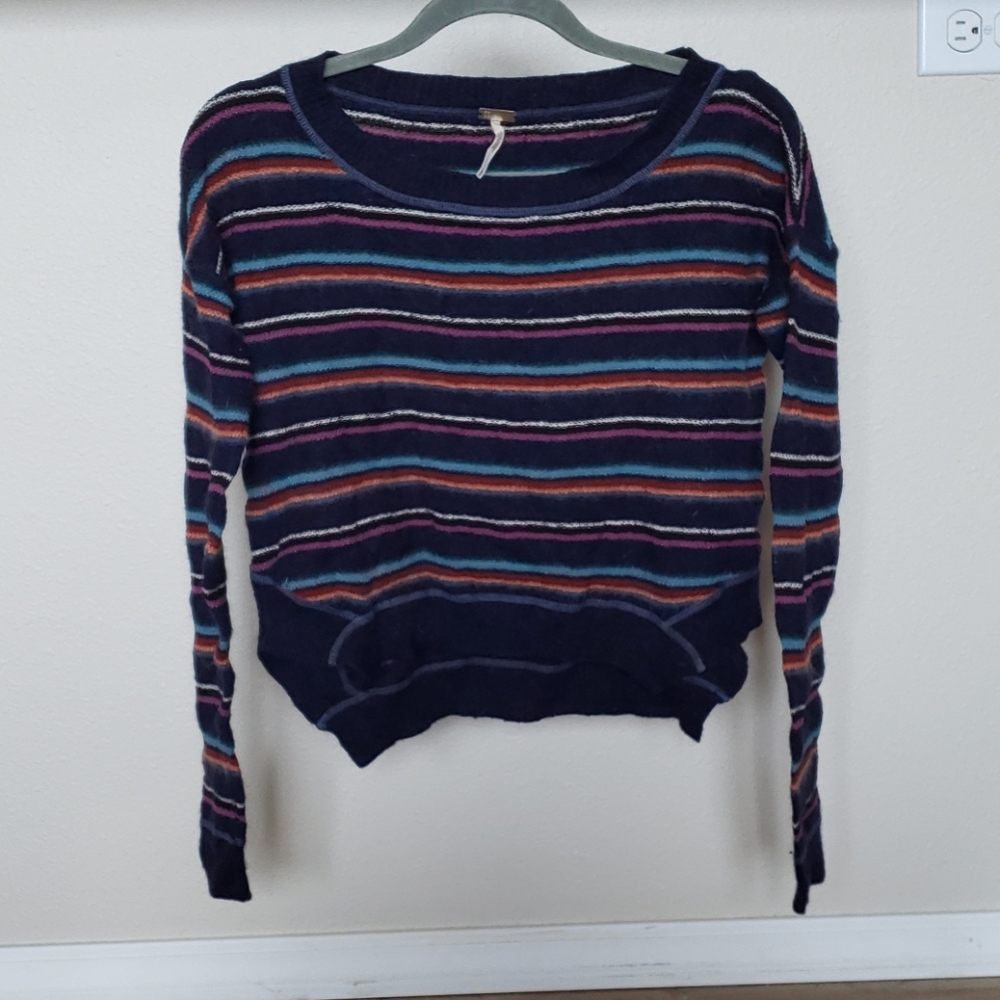 Multi Colored Fuzzy Sweater